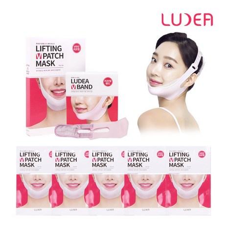  쿠팡 [30,900원] (35% 할인) 루데아 브이라인 리프팅 패키지(리프팅밴드+리프팅팩 5매) 1세트