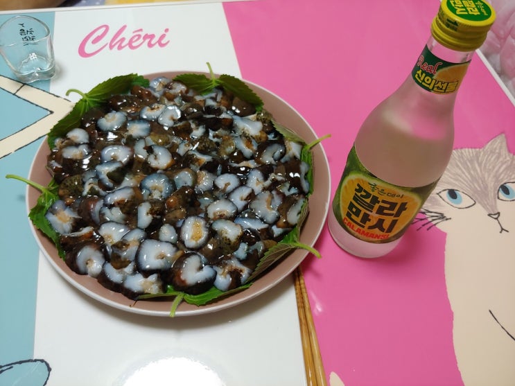  해삼을 배 터지게 먹던 날