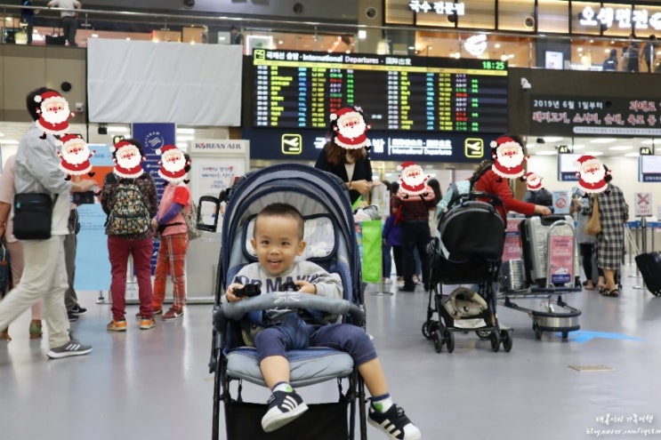  32개월 아이와함께 괌으로 떠나는 가족여행 일정 계획(김해공항 스카이허브라운지) 태봉이