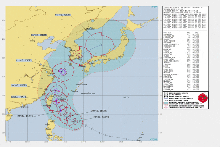  18호 태풍 ‘미탁’ 경로가 점점 서편화...전라도 경상도 관통 10/2