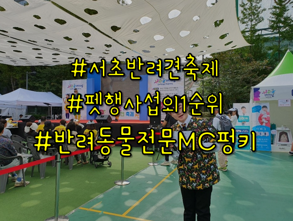  펫행사 반려동물관련행사 섭외 1순위 전문MC펑키와 함께한 서초반려견축제