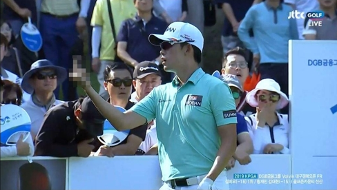  DGB금융그룹 볼빅 대구경북오픈 김비오 우승, 손가락 욕설 사과