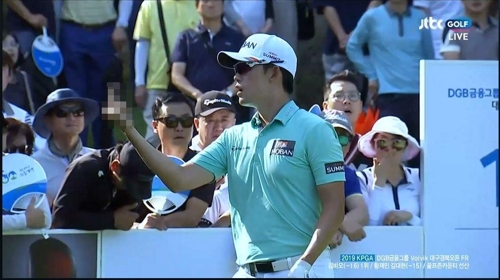  한국프로골프 KPGA 김비오 손가락욕 티비 생중계