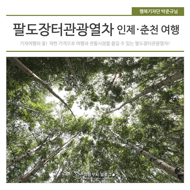  착한 가격으로 여행&전통시장 즐기기 팔도장터관광열차(인제,춘천)
