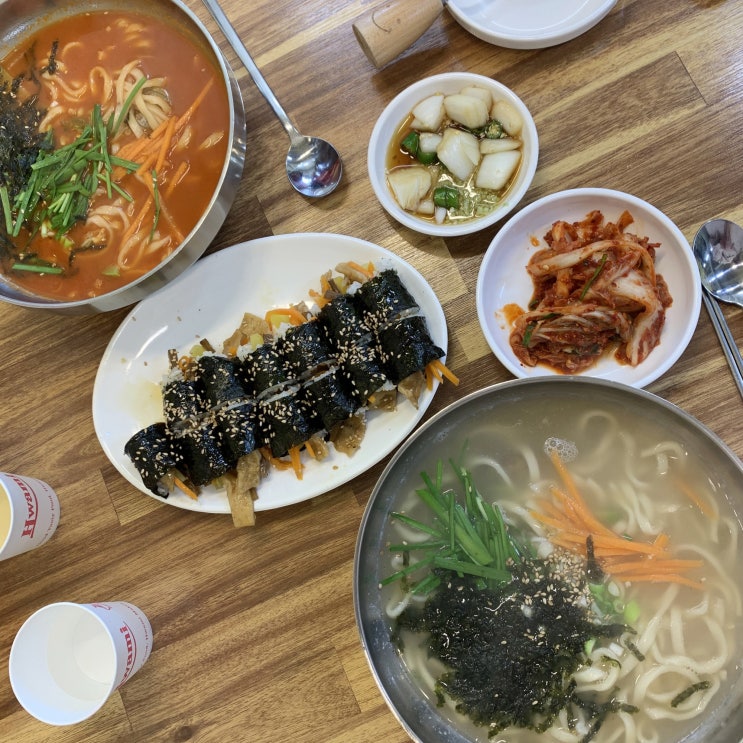 통영 여객터미널 맛집 / 충무칼국수 경아김밥