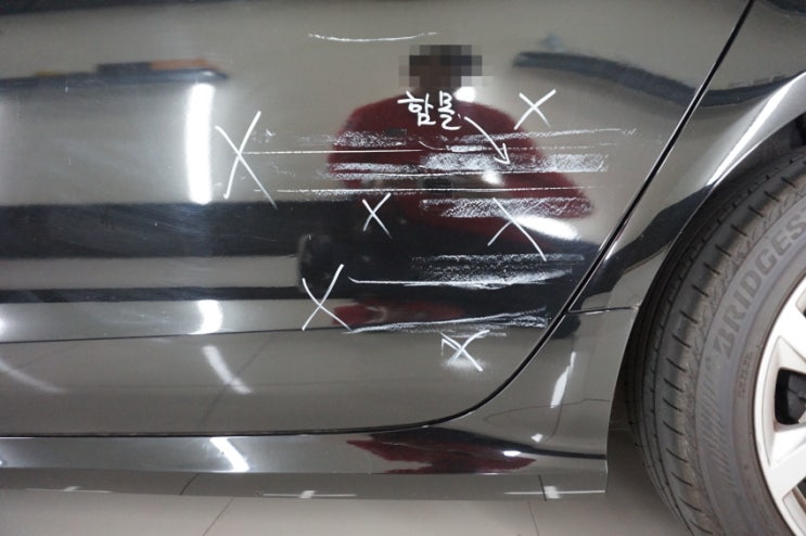 파주 법원리 덴트 외형복원 / &lt;아우디 Audi A6&gt; 대물보상보험으로 도어긁힘 외형복원 도색복원 완벽수리 -파주운정 덴트하우스