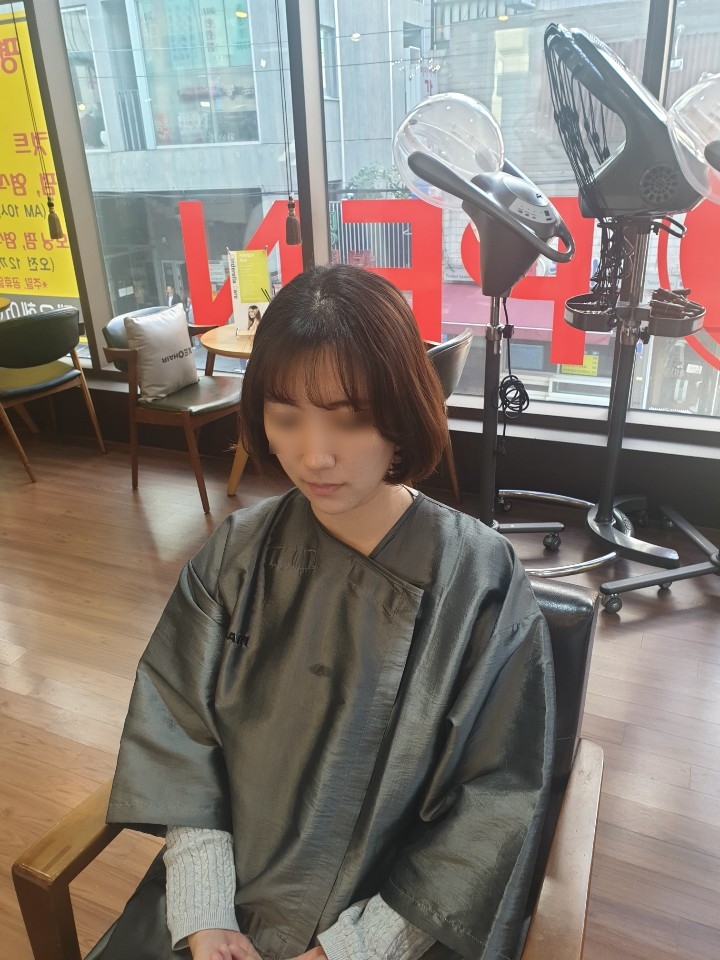  제오헤어 노원점 노원미용실  트와이스지효머리 따라하기 씨컬단발펌 ,뿌리펌, 볼륨펌