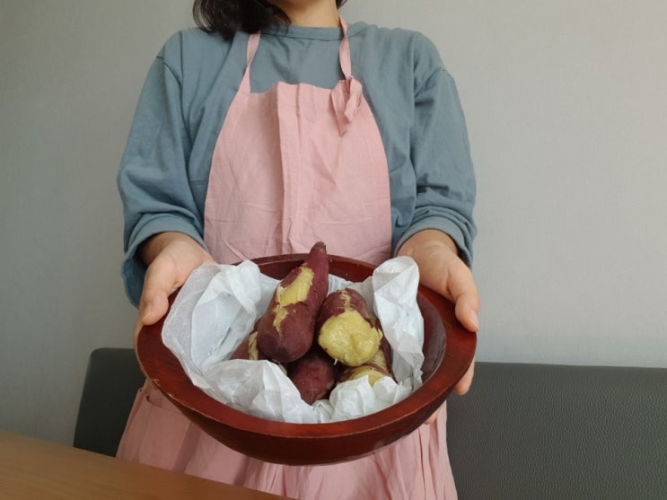  햇고구마 전기밥솥으로 고구마찌기