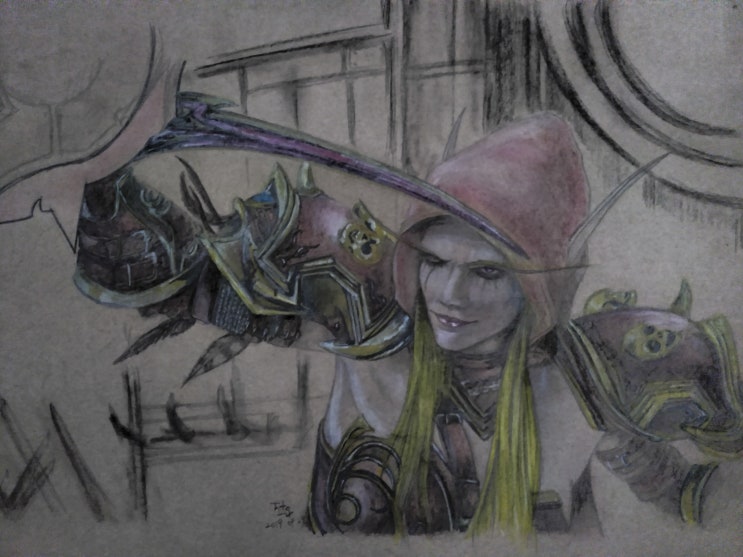  탈바인의비밀공작실 - 월드 오브 워크래프트 실바나스 윈드러너 그리기 DRAWING:WoW Sylvanas Windrunner
