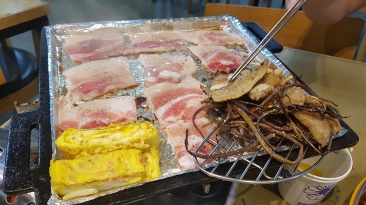 수색역 고기집 급냉삼겹살 제주산고사리랑 행복한돼지 맛있네