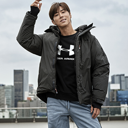  언더아머 패딩 유노락다운 유노윤호 열정 담겼어