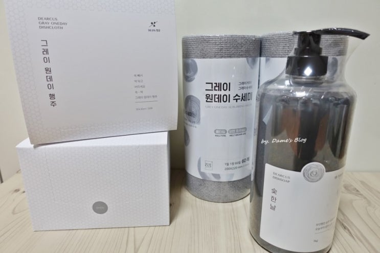  일회용 수세미 / 빨아쓰는 행주 '디어커스 원데이수세미'