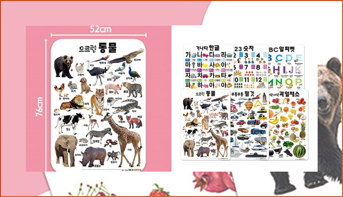  67%할인 학습 포스터 6종 세트 [7,900원]