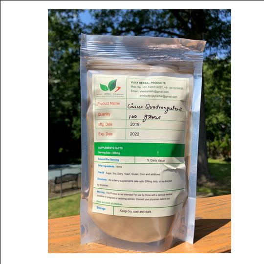 vijay herbal 시서스추출 최고급농축분말 100 그램gram cissus quadrangularis extract powder gram, 1개, 100g