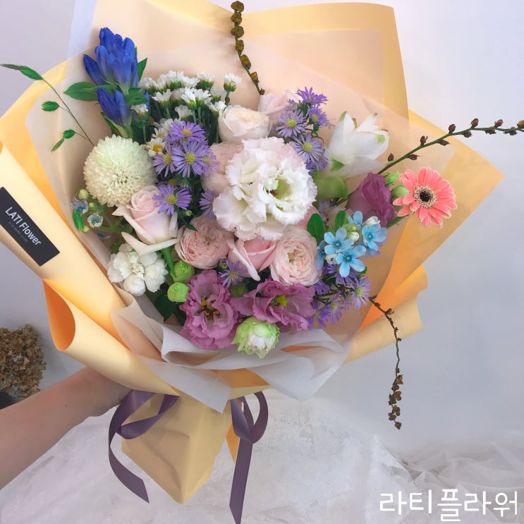 #142 / 컬러풀 꽃다발 [ 이목동꽃집, 수원sk아트리움꽃집, 경기도인재개발원꽃집, 중부지방국세청꽃집, 파장동꽃집 ]