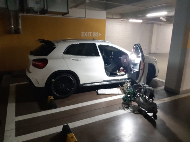  벤츠 gla amg 히터 에어컨 송풍구 냄새제거 에바크리닝