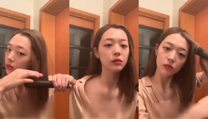  설리 또 노출? :: 인스타그램 라이브 방송 사고