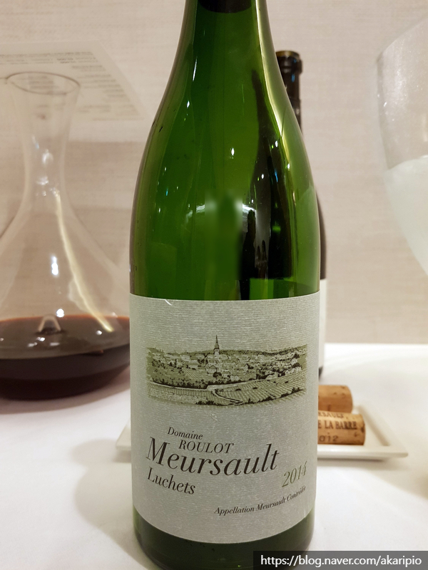  Domaine Roulot, Meursault Luchets, 2014 (도멘 훌로, 뫼르소 뤼셰)