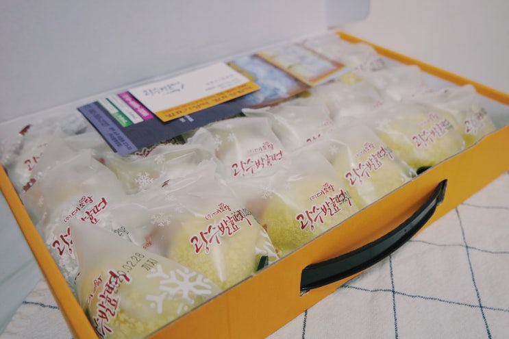  미소당 광수발효떡, 팥크림치즈와 아이스찹쌀 후기! 완전 찹쌀떡 맛집