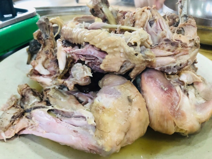 용계동 꿈채참숯가마 식당에서 토종닭백숙 먹은 후기 