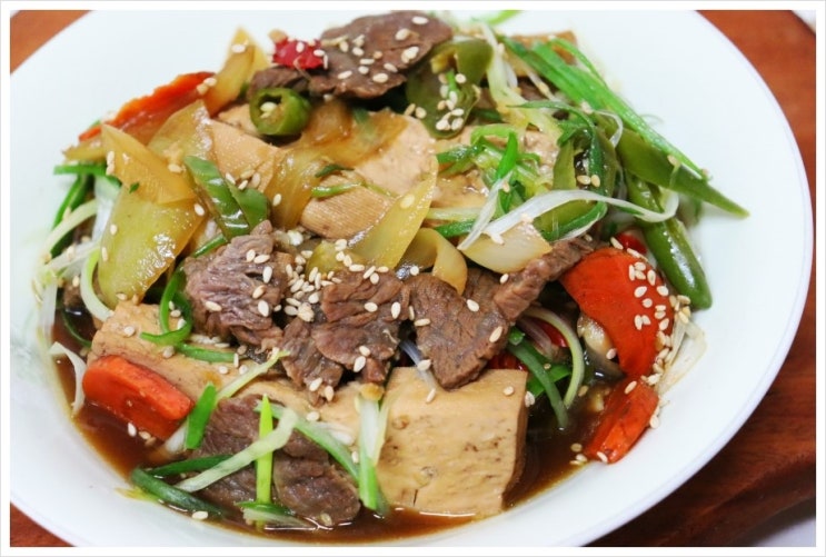  삼삼하게 두부찜 만드는 법 살치살 넣고 만들기