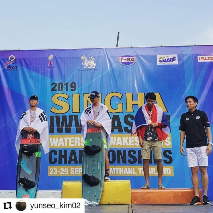  웨이크보드 김윤서 선수 IWWF 2019 아시아챔피언쉽에서 준우승 쾌거! [수상스포츠 지상훈련 무릎재활 청담pt 슬림앤스트롱]