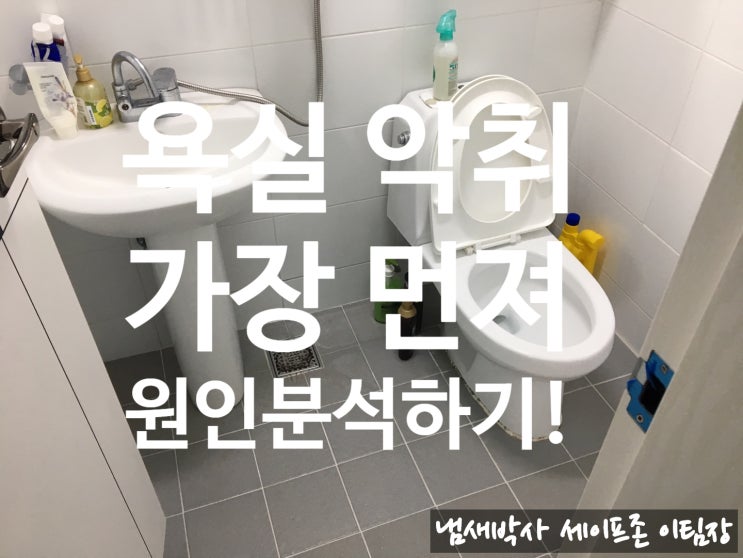  욕실하수구냄새제거 세이프존에서 해결!