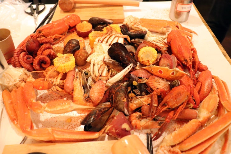 압구정 회식 장소로 좋은 랍스타 맛집 크랩보울! 존맛 JMT 추천