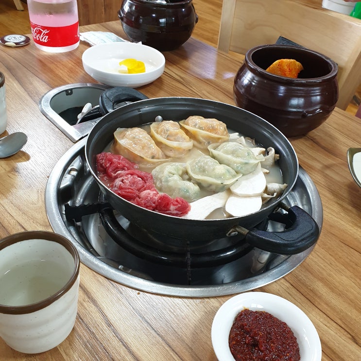  [소소한 기록] 여수 맛집/ 이북식 손 만두전골, 맛있는!! 여수 소호동 '터진 만두'