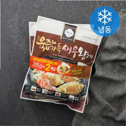  자취 필수템 추천!! (25% 할인)올반 육즙가득 새우왕교자 (냉동)
