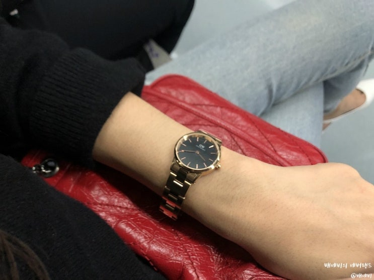 [배네비/시계] 다니엘웰링턴 아이코닉 링크 28mm 로즈골드 DW00600214 / Daniel Wellington Iconic Link 28mm Rosegold DW00600214