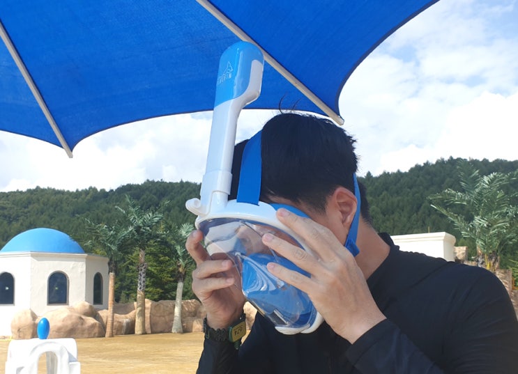  블루핀 풀페이스 스노쿨링 마스크 물놀이 필수품