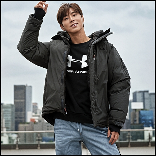  언더아머 패딩 유노락다운 유노윤호와의 만남 !