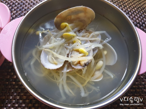  2019 새해첫눈 바지락콩나물국 끓이기