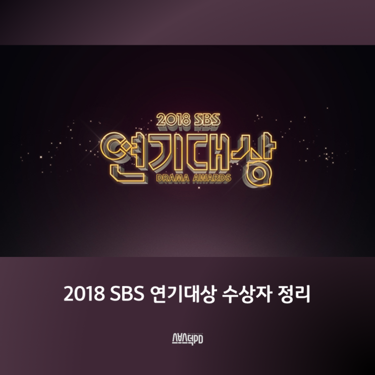  2018 SBS 연기대상 수상자 정리