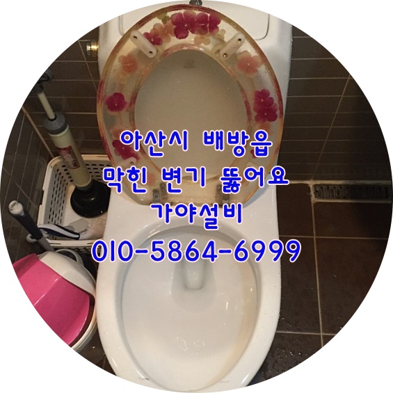  아산 배방 푸르지오1차 변기막힘 변기에 칫솔이들어가서 물이잘안내려가요