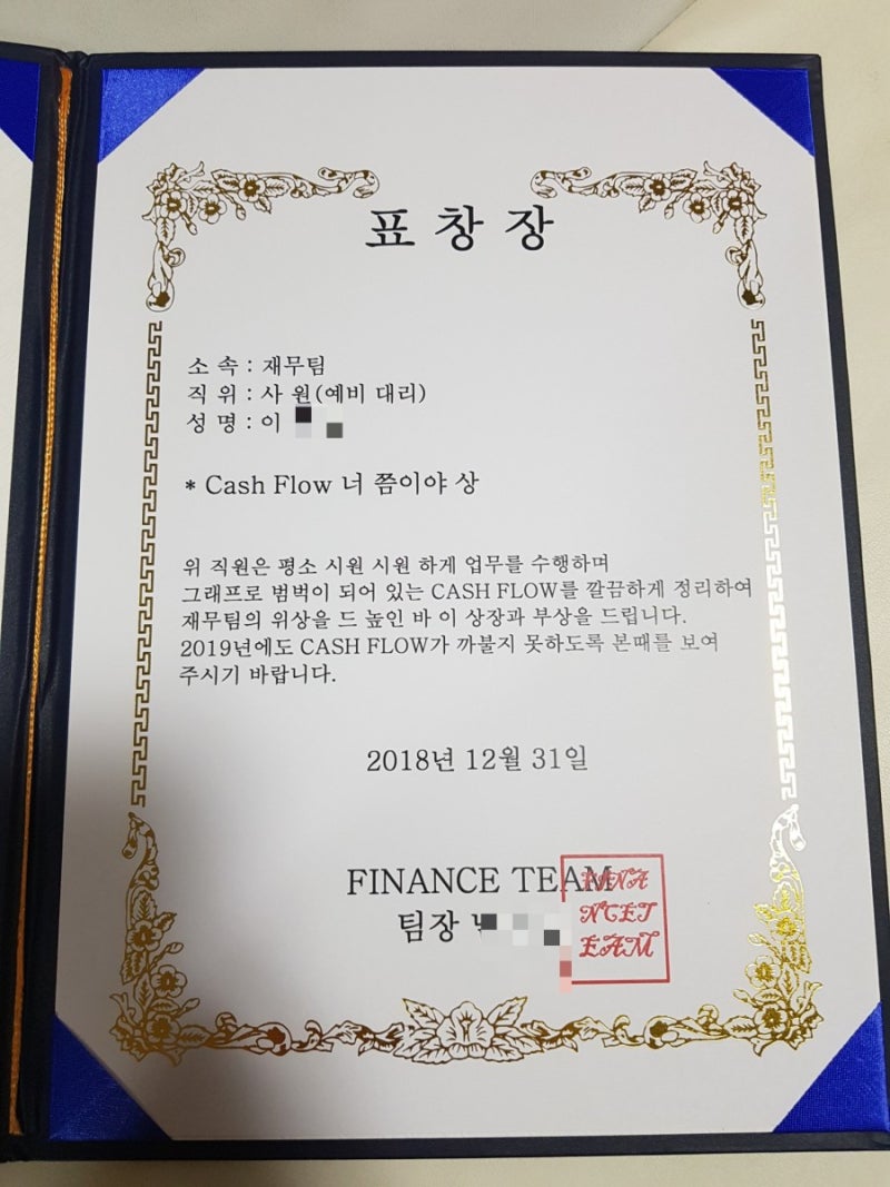 송년회 시상식 재미있는 상장문구 : 네이버 블로그
