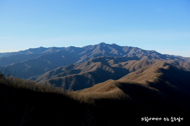  지리산의 상고대 지리산 조릿대능선(황금능선) 너무 힘들어
