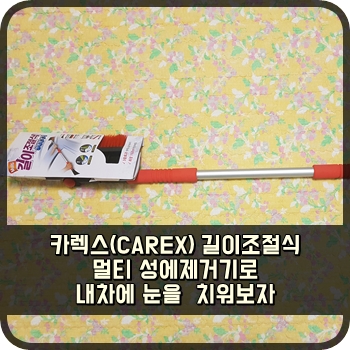 카렉스(CAREX) 길이조절식 멀티 성에제거기로 내차에 눈을 치워보자