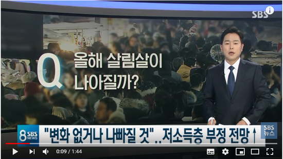 "살림살이 변화 없거나 나빠질 것"…저소득층 부정 전망 ↑ / SBS "살림살이 변화 없거나 나빠질 것"…저소득층 부정 전망 ↑ / SBS