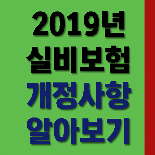  2019년 실비보험 개정사항 알아보기