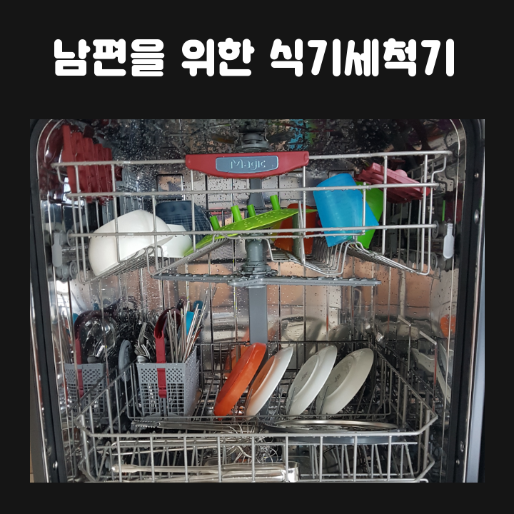 SK 매직 가정용식기세척기 사용후기(설거지도 쉽게, 남편을 위한 대용량식기세척기 DWA-7400D)