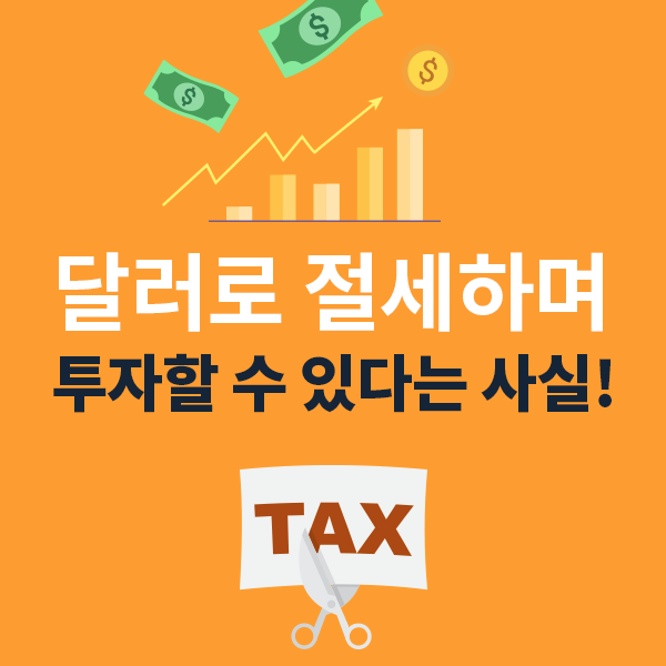  달러($)를 보유하고 절세하며 투자하세요!