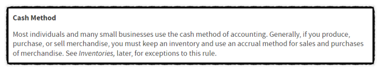 발생주의 (Accrual) vs 현금주의 (Cash) Method