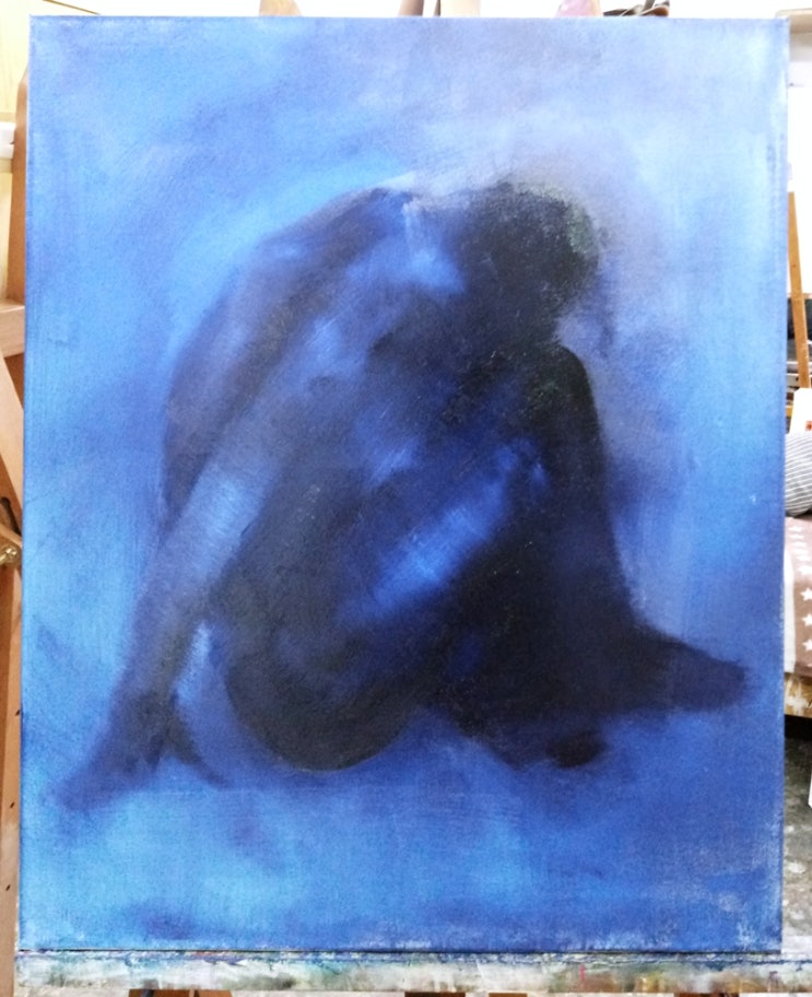  성신여자대학교 조소과 1학년 학생분들과의 순수미술(fine art) 수업 시간에서(2)_ (대상을 다양하게 바라보기)/ 드로잉 아트(Drawing Art) & 아트 모델(Art Model)_ Blue Rain)