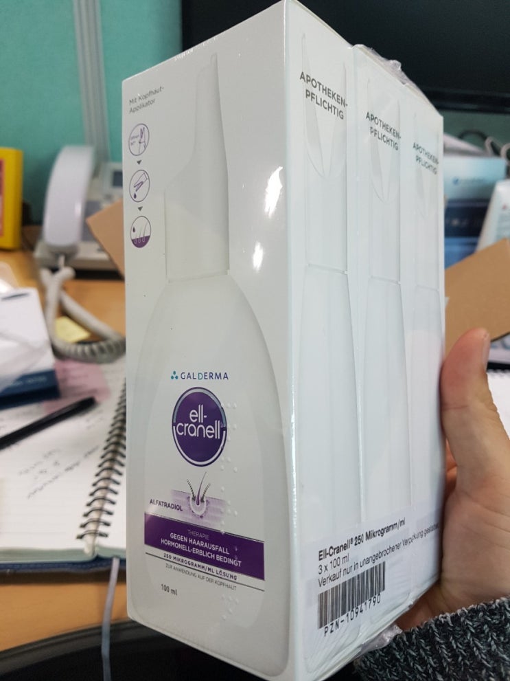  발라서 낫자 바르는 탈모약 엘크라넬 직접구입 후기