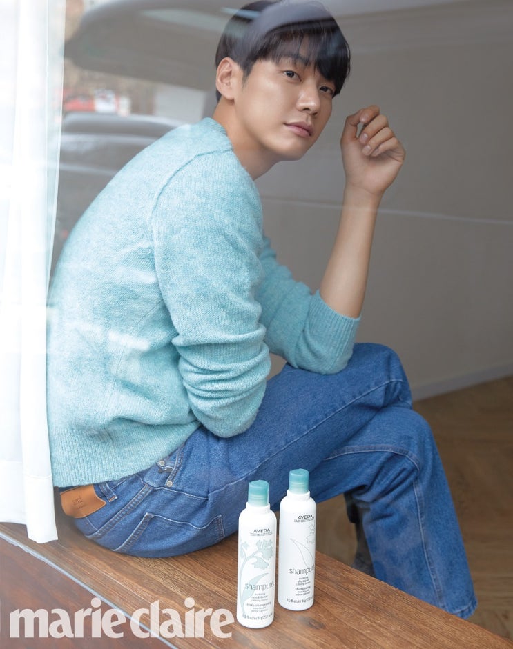  마리끌레르 김영광 화보 아베다 신제품 샴퓨어 너쳐링 샴푸&컨디셔너! 넘나 추천하고 싶은 제품이지요