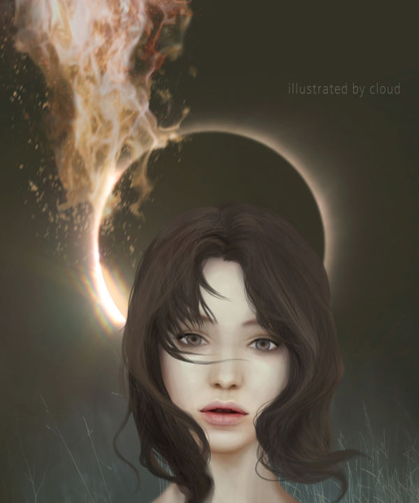  몽환적인 분위기 일러스트 그림 작업