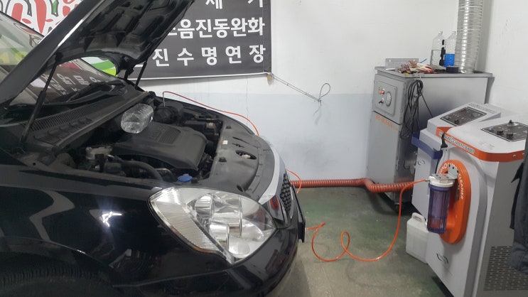  그랜드카니발, 진동 동영상,  매연검사 34%불합격 ~ 수소에너지사용 연소실크리닝 후 10%합격