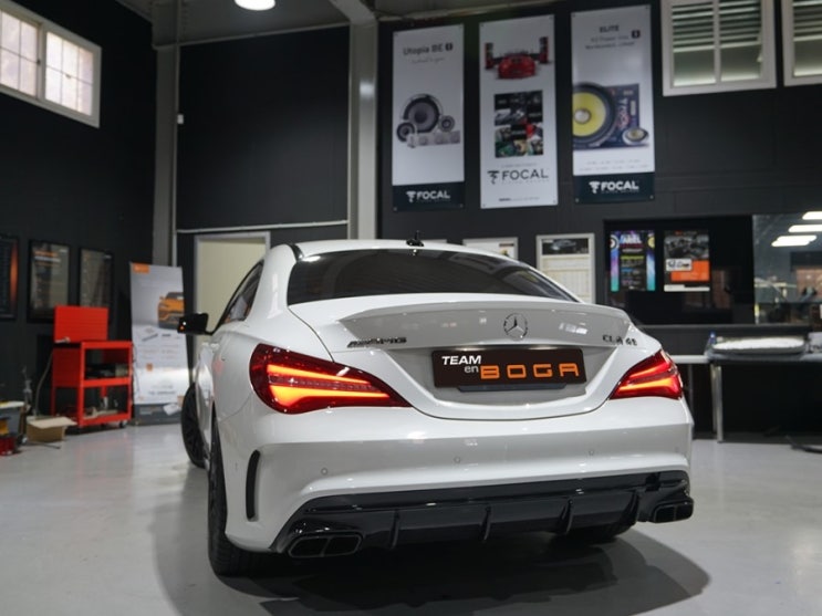  벤츠 CLA45 AMG 카오디오, 답답한 순정사운드를 벗어나 BOGA P1의 선명한 소리로!